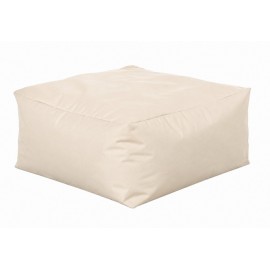 41253-22530-58 Εκρού Αδιάβροχο Ανεξίτηλο Πούφ 75x75x35(h)cm