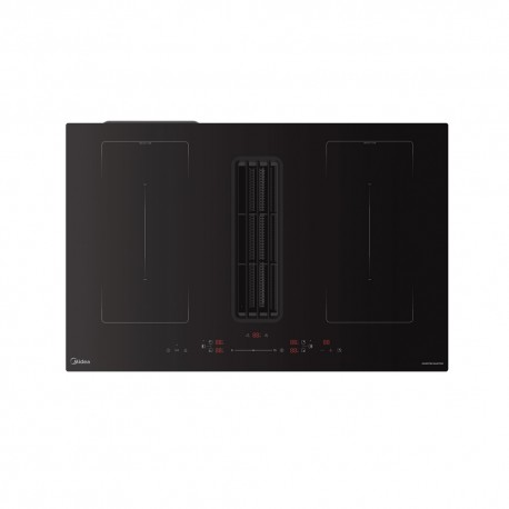 Midea MIH742FY58K2Y Επαγωγική Εστία Αυτόνομη με Ενσωματωμένο Απορροφητήρα & Λειτουργία Κλειδώματος