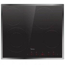 Midea MCH702T298K0FRX Ένθετη Εστία Κεραμική 60cm 4 Εστίες 5 Ζώνες Πλαίσιο Μαύρο