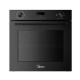 Midea MBO7NM30D0-BK Φούρνος Ηλεκτρικός Άνω Πάγκου 72lt 56cm
