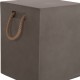 ΣΚΑΜΠΟ ΤΕΤΡΑΓΩΝΟ FIBER CEMENT ΜΕ ΧΕΡΟΥΛΙΑ ZAK HM6581.01 ΣΕ ΓΚΡΙ 36x36x45.5Υεκ