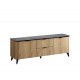 902086-71 Έπιπλο TV OSTIN cremona/ μαύρο μάρμαρο 163x56,5x41,5