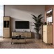 902086-71 Έπιπλο TV OSTIN cremona/ μαύρο μάρμαρο 163x56,5x41,5