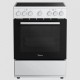 Midea MFO24D-ME4R10F(WH) Ελεύθερη Ηλεκτρική Κουζίνα 60cm 4 Εστίες Κεραμικές 70Lt 10 Πρ/τα Class A  Αέρας & Grill Λευκό Α