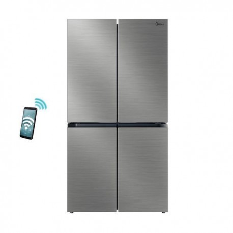 Midea MDRM923CIE46M Ψυγείο Ντουλάπα 706lt Full No Frost Υ177.5xΠ90.8xΒ73.6cm Inox E