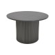 029-000425 Tραπέζια σαλονιού Dovel pakoworld mdf-μεταλλο σετ 2τεμ. μαύρο
