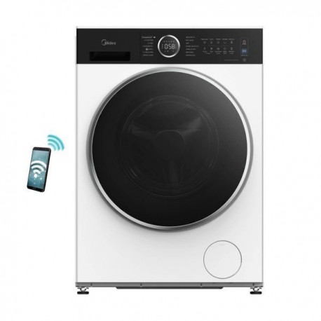 Midea MF205W80BA30/W-GR Πλυντήριο Ρούχων 8kg 1400 Στροφών A