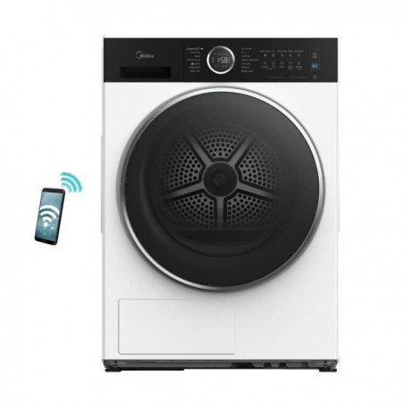 Midea MD205H90BW/W-GR Στεγνωτήριο Ρούχων 9kg με Αντλία Θερμότητας C
