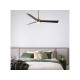 Lucci Air Climate IV 8021610549 Ανεμιστήρας Οροφής 132cm με Φως Καφέ / Χρυσός