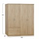 ΝΤΟΥΛΑΠΑ 4-ΦΥΛΛΗ ΜΕ 2 ΣΥΡΤΑΡΙΑ JENNA HM11351.02 ΜΕΛΑΜΙΝΗ ΣΕ SONAMA 160x42x181Υ