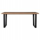 ΣΕΤ ΤΡΑΠΕΖΑΡΙΑΣ 7ΤΜΧ ASTORIA HM10933.02 MDF TOP--ΥΦΑΣΜΑ ΜΠΕΖ/ΚΑΦΕ & ΜΕΤΑΛΛΟ ΜΑΥΡΟ