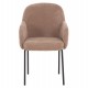 ΣΕΤ ΤΡΑΠΕΖΑΡΙΑΣ 7ΤΜΧ MANIDO HM10949.03 MDF TOP--ΥΦΑΣΜΑ TAUPE & ΜΕΤΑΛΛΟ ΜΑΥΡΟ