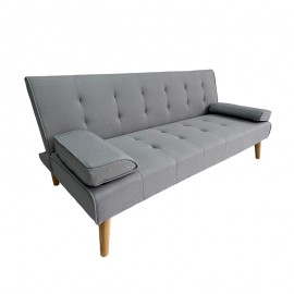 40-0206-2 MERYL LIGHT GREY ΥΦΑΣΜΑ ΚΑΝΑΠΕΣ ΚΡΕΒΑΤΙ 170X81X74εκ.