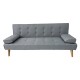 40-0206-2 MERYL LIGHT GREY ΥΦΑΣΜΑ ΚΑΝΑΠΕΣ ΚΡΕΒΑΤΙ 170X81X74εκ.