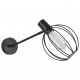 77-8322 SE21-BL-22-GR2  ADEPT BLACK WALL LAMP BLACK METAL GRID+