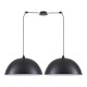 77-8724 SE21-BL-B10-BL2-MS50 ADEPT PENDANT Black Metal Pendant+