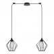 77-8749 SE21-BL-B10-BL2-GR1 ADEPT PENDANT Black Metal Grid Pendant+