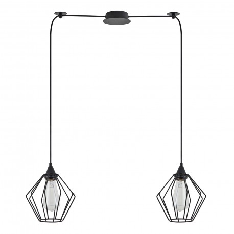 77-8749 SE21-BL-B10-BL2-GR1 ADEPT PENDANT Black Metal Grid Pendant+