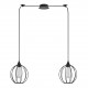 77-8756 SE21-BL-B10-BL2-GR2 ADEPT PENDANT Black Metal Grid Pendant+