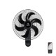 06-21177 ESTIA ΑΝΕΜΙΣΤΗΡΑΣ ΕΠΙΤΟΙΧΙΟΣ BOW 45cm 75w ΜΑΥΡΟΣ ΜΕ ΜΕ ΤΗΛΕΧΕΙΡΙΣΤΗΡΙΟ