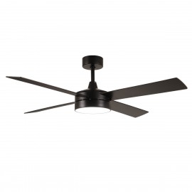 06-21214 ESTIA ΑΝΕΜΙΣΤΗΡΑΣ ΟΡΟΦΗΣ ZEPHYRUS 132cm 70w ΜΕ ΑΝΤΙΣΤΡΕΨΙΜΑ ΠΤΕΡΥΓΙΑ ΜΑΥΡΟ/ΓΚΡΙ