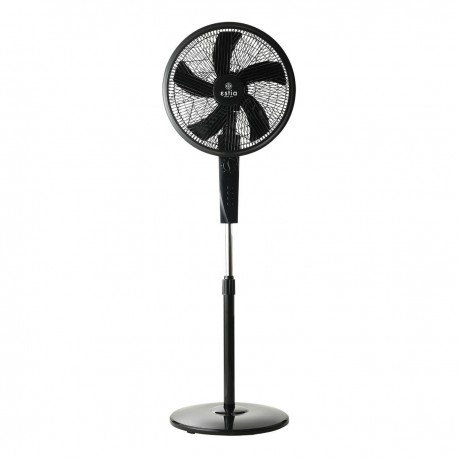 06-21160 ESTIA ΑΝΕΜΙΣΤΗΡΑΣ ΣΤΑΝΤ ΕΠΙΔΑΠΕΔΙΟΣ AITHER 40cm 45w ΜΑΥΡΟΣ ΜΕ ΧΡΟΝΟΔΙΑΚΟΠΤΗ