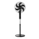 06-21115 ESTIA ΑΝΕΜΙΣΤΗΡΑΣ ΣΤΑΝΤ ΕΠΙΔΑΠΕΔΙΟΣ BOW 40cm 60w ΜΑΥΡΟΣ