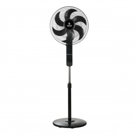 06-21115 ESTIA ΑΝΕΜΙΣΤΗΡΑΣ ΣΤΑΝΤ ΕΠΙΔΑΠΕΔΙΟΣ BOW 40cm 60w ΜΑΥΡΟΣ