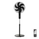 06-21122 ESTIA ΑΝΕΜΙΣΤΗΡΑΣ ΣΤΑΝΤ ΕΠΙΔΑΠΕΔΙΟΣ BOW 40cm 60w ΜΑΥΡΟΣ ΜΕ ΤΗΛΕΧΕΙΡΙΣΤΗΡΙΟ
