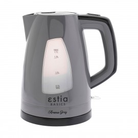 06-10089 ESTIA ΒΡΑΣΤΗΡΑΣ AROMA GREY ΠΛΑΣΤΙΚΟΣ 2200w 1.7lt ΓΚΡΙ