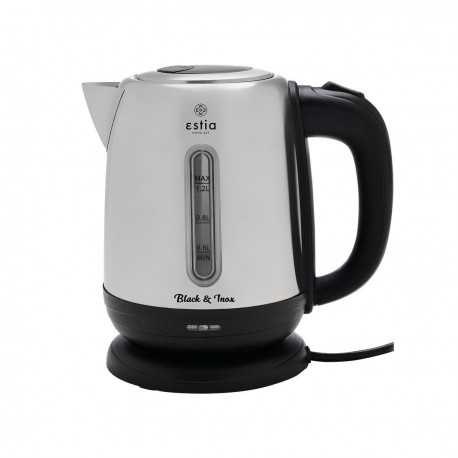 06-17248 ESTIA ΒΡΑΣΤΗΡΑΣ BLACK & INOX ΑΝΟΞΕΙΔΩΤΟΣ 1.2lt 1.630W
