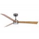 Beacon Lucci Air Climate IV Nickel/Teak Ανεμιστήρας Οροφής 132cm 35W με Φως & Τηλεχειριστήριο Μπεζ Ασημί
