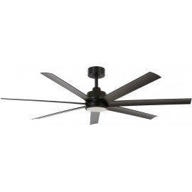Beacon Atlanta 8021318349 Ανεμιστήρας Οροφής 142cm 41W με Φως & Τηλεχειριστήριο Μαύρος