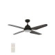 Lucci Air Aria IR 80212998 Ανεμιστήρας Οροφής 122cm με Φως Μαύρος
