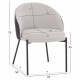 ΣΕΤ ΤΡΑΠΕΖΑΡΙΑΣ 5ΤΜΧ DETTON HM10940.01 ΚΕΡΑΜΙΚΟ TOP--ΥΦΑΣΜΑ ΓΚΡΙ & ΜΕΤΑΛ.ΠΟΔΙΑ ΜΑΥΡΑ