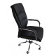 14750002 Καρέκλα Γραφείου ArteLibre PAISLEY Μαύρο PU 74x63x115-123cm Μαύρο