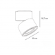 9095-Black InLight Φωτιστικό Σποτ Οροφής LED 15W, 3CCT, Μαύρο, D:10x10,7cm (9095-Black)