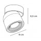 9096-Black InLight Φωτιστικό Σποτ Οροφής LED 7W, 3000K , Μαύρο, D:9x9,3cm (9096-Black)