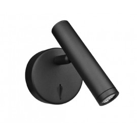 43078-Black Inlight Φωτιστικό Τοίχου LED 3W, 3000K, Μαύρο D:2,5x11,2cm (43078-Black)