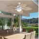 Westinghouse Oasis 7316440 Ανεμιστήρας Οροφής 132cm με Φως Bahama Grey
