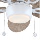 Westinghouse Oasis 7316440 Ανεμιστήρας Οροφής 132cm με Φως Bahama Grey