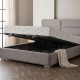 2ELUCYMP-G94160200 ΚΡΕΒΑΤΙ LUCY ΜΠΑΟΥΛΟ ΝΤΥΜΕΝΟ ΜΕ ΥΦΑΣΜΑ 160x200 - G94
