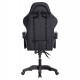 ΠΟΛΥΘΡΟΝΑ GAMING DARREN HM1203.10 ΜΑΥΡΟ-ΓΚΡΙ PVC 60x60x120Υεκ.