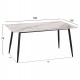ΣΕΤ ΤΡΑΠΕΖΑΡΙΑΣ 5ΤΜΧ DRENNY HM10952.03 ΚΕΡΑΜΙΚΟ TOP--ΥΦΑΣΜΑ TAUPE & ΜΕΤΑΛ.ΠΟΔΙΑ