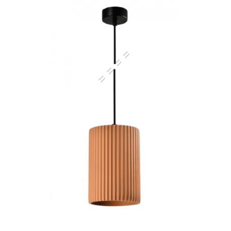 4062-Terracotta Inlight Κρεμαστό Γύψινο Φωτιστικό E27, Κεραμιδί, D:22x15cm(4062-Terracotta)