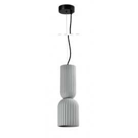 4101-Gray Inlight Κρεμαστό Γύψινο Φωτιστικό E27, Γκρι D:15x43,5cm(4101-Gray)