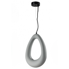 4103-B-Gray Inlight Κρεμαστό Γύψινο Φωτιστικό G9, Γκρι, D:25,4x17cm(4103-B-Gray)