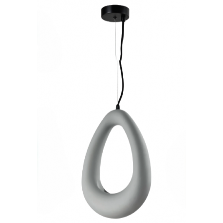 4103-B-Gray Inlight Κρεμαστό Γύψινο Φωτιστικό G9, Γκρι, D:25,4x17cm(4103-B-Gray)