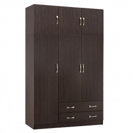 ΝΤΟΥΛΑΠΑ 3ΦΥΛΛΗ ΜΕ ΠΑΤΑΡΙ CARLY HM10891.01 ΜΕΛΑΜΙΝΗ ΣΕ ZEBRANO 150X55Χ240Υεκ.