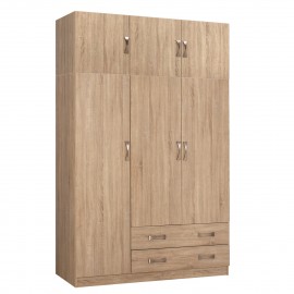 ΝΤΟΥΛΑΠΑ 3ΦΥΛΛΗ ΜΕ ΠΑΤΑΡΙ CARLY HM10891.02 ΜΕΛΑΜΙΝΗ ΣΕ SONAMA 150X55Χ240Υεκ.